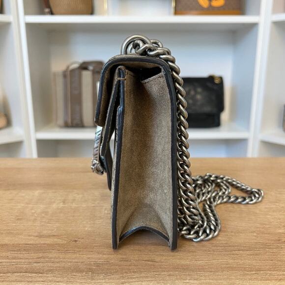 Gucci GG Supreme Monogram Mini Dionysus Shoulder Bag Taupe - Picture 4 of 11